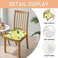 thumbnail image 2 of Lemon Seat Covers for Dining Room Chairs Set Of 4,Stretch Printed Washable Chair Seat Cover with Elastic Ties and Button,Removable Waterproof Couch Cushion Covers, 2 of 6