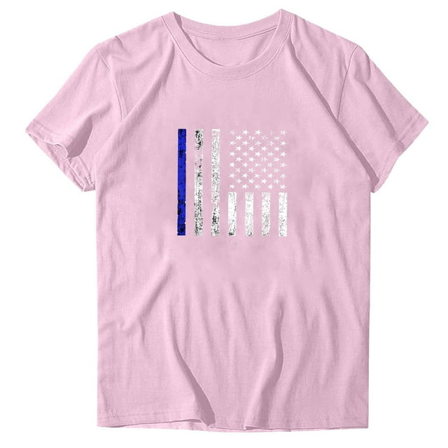 Blusas de Manga Corta para las Mujeres Divertido Impreso Cuello Redondo Tee, Vintage Humor Gráfico Blusas de Primavera para las Mujeres