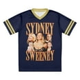thumbnail image 4 of Sydney Sweeney Vintage Collage Merch V-Neck Loose T-Shirt Short-Sleeved Fashion Y2K 2025 Casual Unisex Summer Football Sport Tee, 4 of 7