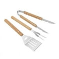 thumbnail image 5 of Juego de herramientas para barbacoa personalizado, espátula, pinzas y tenedor de 3 piezas, acero inoxidable, accesorios para barbacoa, utensilios para barbacoa Rojo Verde, 5 of 5