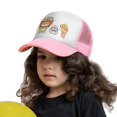 thumbnail image 3 of PAYOHTO Kids Animals Japanese Food Style Baseball Hat Back Adjustable Mesh Breathable Hats Pink Trucker Cap Outdoor Fishing Sun Caps for Boys or Girls ages 4-10, 3 of 9