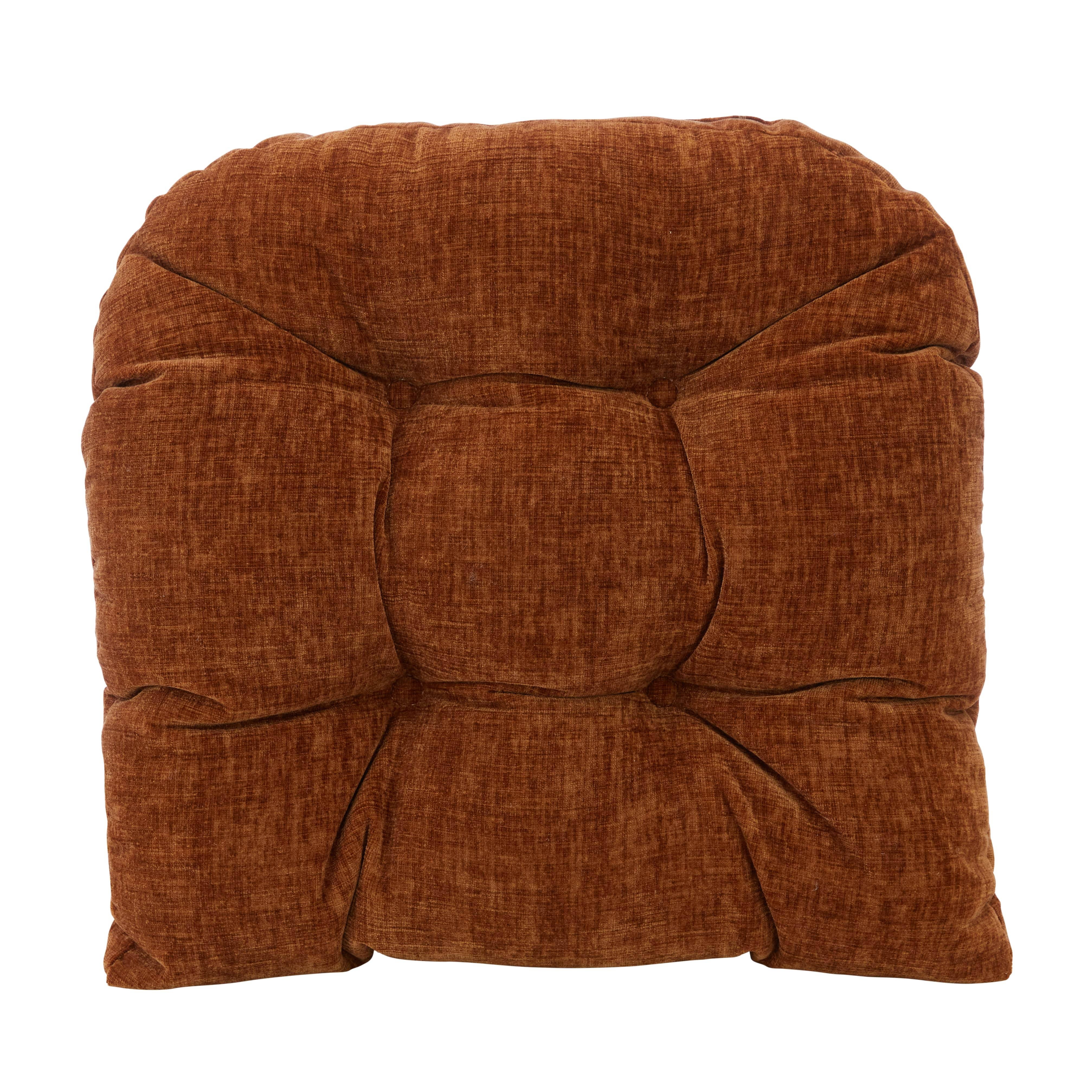 Gripper Non-Slip Plush 17-inch Chair Cushion - Set of 2