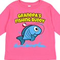 thumbnail image 4 of Inktastic Grandpa's Fishing Buddy (blue) Boys or Girls Long Sleeve Toddler T-Shirt, 4 of 5