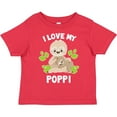 thumbnail image 3 of Inktastic Cute Sloth I Love My Poppi with Green Leaves Boys or Girls Toddler T-Shirt, 3 of 5