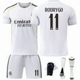 thumbnail image 1 of 2025/26 Black Football Sportswear Printed RODRYGO 11# Fan Training Football Jersey Set, 1 of 2