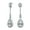 Clear, variant on Bling Jewelry Womens Art Deco Dangle Chandelier Earrings CZ Teardrop Gemstone