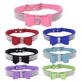 thumbnail image 2 of Adjustable Bling Crystal Pet Collars with Bowknot for Dogs Cats Wear, 2 of 9