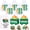 Green, variant on 20 Set Mini Dumpster Stress Balls Bulk Back to School Relief Gifts Motivational Inspirational Stress Balls Squeeze Appreciation Gift for Adult Employee Coworkers Staff Volunteer (Strongest)