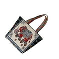thumbnail image 1 of Sac Fourre-Tout Vintage pour Femmes, Sacs à Main Décontractés, Sacs de Magasinage à Franges, Éléphant Rouge, 1 of 8