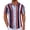 Blue-red Stripes, variant on COOFANDY Button Up Short Sleeve Shirts for Men Business Casual Dress Shirt Regular Fit