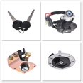 thumbnail image 2 of PET-U Ignition Switch Fuel Gas Cap Seat Lock Keys Replacement for Suzuki GSX 650 1250, GSXR 600 750 1000, GSF 650 1200 1250, SV 650 1000, DL 650 1000, 2 of 6