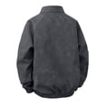 thumbnail image 5 of Leather Jacket Men Pu Leather Bomber Motorcycle Jacket Mens Stand Collar Zip-Up Jackets Coat Casual Stylish, 5 of 7