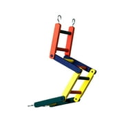Angle View: Prevue Pet BPV01140 Ph Hardwood Bendable Ladder 4-Section 15 inch