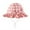 Pink, variant on WOYY Girl Cotton Plaid Sun Hat UPF 50+ Adjustable Beach Hat Wide Brim Bucket Hats for Kids