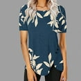 thumbnail image 2 of Summer Tops for Women 2025 Trendy Plus Size Plus Size Shirts for Women 4X-5X Basic Fitted Cropped Tees, 2 of 5