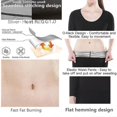 thumbnail image 4 of Women Seamless Sauna Suits Body Shaper Fitness Leggings Waist Trainer Slimming Shirts Shapewear SetsL, 4 of 5