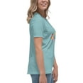 thumbnail image 4 of Bella + Canvas Women's Relaxed T-Shirt Short Sleeve Graphic Crew Neck (Heather Blue Lagoon, 3XL), 4 of 5