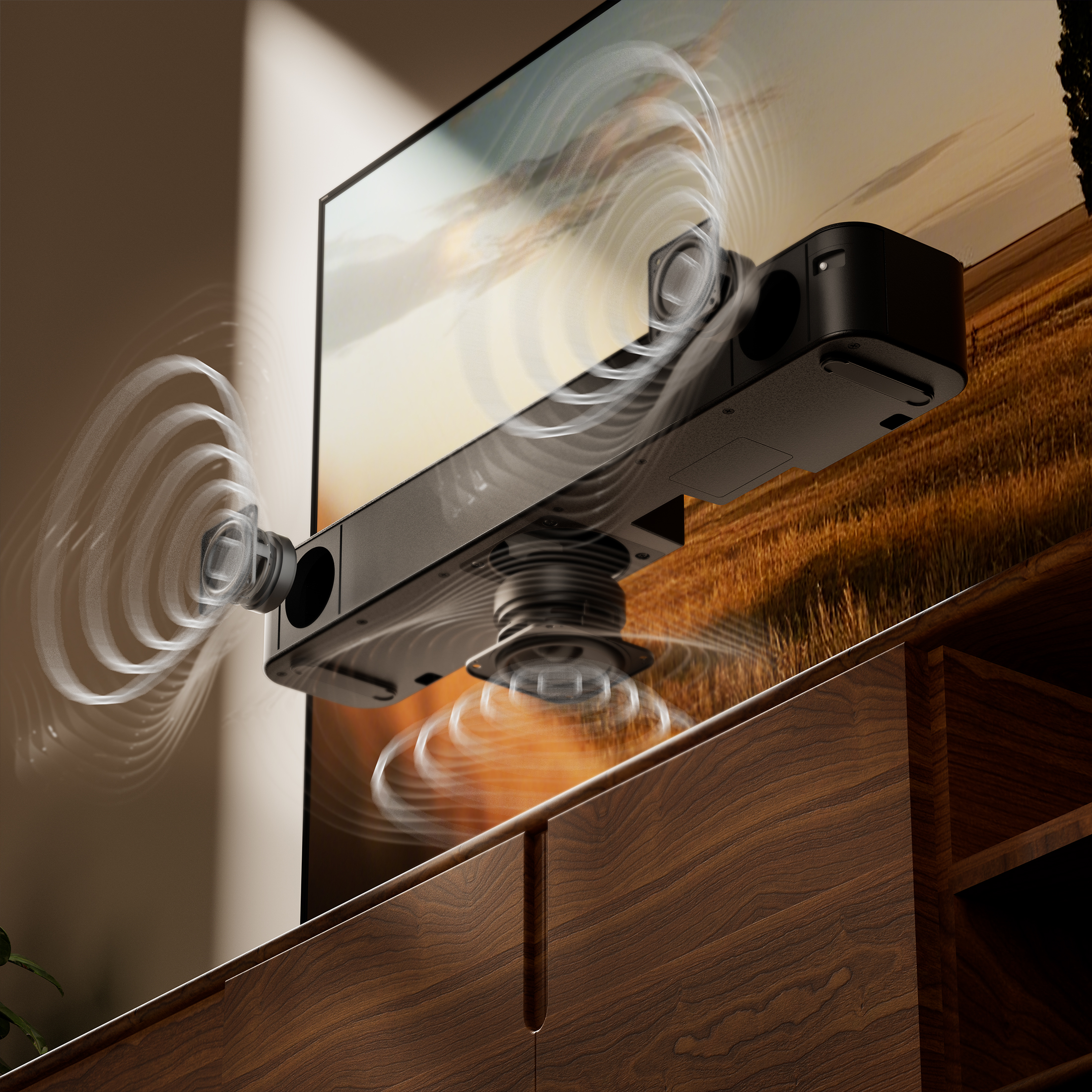 Barra de sonido onn de 20 pulgadas Bluetooth 2.1 canales con iluminación LED multicolor, negro 8