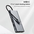 thumbnail image 4 of Estación de Acoplamiento USB C HUB 11 en 1 Adaptador HUB Compatible con A Tipo C 4K Hub USB-C A VGA RJ45 PD 100W, 4 of 5