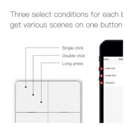 Tuya Smart ZigBee 3.0 Wireless 12 Scenes Wall Switch Button Controller Adhesive Smart Automation ,Trusted and Reliable