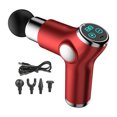 thumbnail image 2 of Soidarity Dispositivo de masaje cuello eléctrico de tejido profundo ajustable 32 modos portátil Mini viaje de oficina masajeador de relajación muscular masajeadores Rojo Soidarity CE000827-02B, 2 of 6