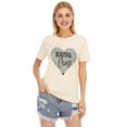 thumbnail image 2 of Anbech Graphic Beautiful Love Womens Shirt Print Short Sleeve Casual Tee, 2 of 7