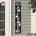 thumbnail image 4 of My Word! Have A Happy Halloween Gnomes Porch Board Welcome Sign & Porch Leaner for Front Porch Deck Patio or Wall - Indoor Outdoor Farmhouse Rustic Vertical Home Decor 8"x46.5", 4 of 5