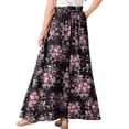 thumbnail image 6 of Cueply Long Skirts for Women Summer Maxi Skirt Elastic High Waist Tie Fashion Beach Dress with Pockets, 6 of 7