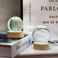 thumbnail image 5 of vskikris 2-Pack Wooden LED Display Base - Lighted Stand for Crystal Art (3.9in Diameter) - Home/Office/Gift Decor, 5 of 5