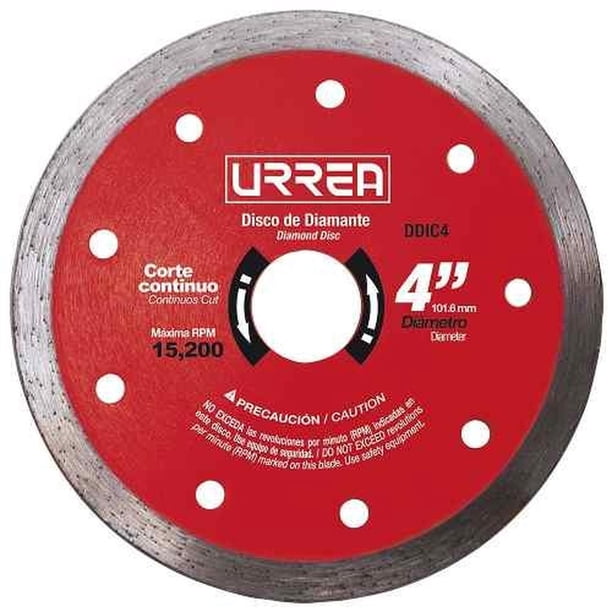 Disco De Diamante Uso Industrial Urrea Corte Continuo 4 DDIC4