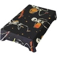 thumbnail image 5 of 54"x72" Halloween Skull Tablecloth, Waterproof Washable Polyester Square Table Cover, Durable Tablecloth for Kitchen Dining Table Party Decor, 5 of 7