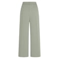 thumbnail image 6 of Wide Leg Pants for Women BWASD Straight Leg Suit Trousers Pockets Elegant Solid Color Trousers Light Ashy S-XXXL Casual Business Office Outfit Ladies Slacks, 6 of 7