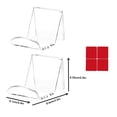 thumbnail image 1 of pitrice 2 Pieces Headphone Rack Acrylic Material Save Space Controller Stand Easy to Install Professional Light Weight Headsets Stand Transparent, 1 of 8