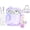 Purple, variant on With Safety Lock for Apple AirPods 4 Case 2024,Clear Cases with Phone Stand & Cleaning Kit,Soft TPU Cover for AirPods 4th Generation Case,Cute Bling Keychain for Women Girls-Clear Glitter