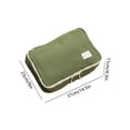 thumbnail image 3 of Nylon Luggage Packing Cube Large Size, Waterproof Travel Organizer Pouch with Zipper, Clothing Storage Bag for Suitcase Travel Home, Green, 14.5x9x4.3 Inches, 3 of 6