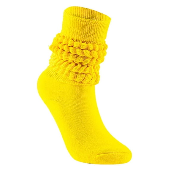 YEUHTLL Women Men Multicolor Slouch Boot Socks Casual Extra Long Loose Stacked Chunky Scrunch Knee High Stockings Ruched Bubble Leg Warmer