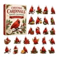 thumbnail image 2 of Cardinal Bird Christmas Advent Calendar 2026, 24 Days Christmas Countdown Calendar With 24 Acrylic 2D Red Birds Ornaments, For Bird Lovers And Families, 2 of 8