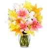From You Flowers - Stunning Lily Bouquet with Glass Vase (Fresh Flowers) Birthday, Anniversary, Get Well, Sympathy, Congratulations, Thank You