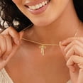 thumbnail image 3 of Gold Necklace for Women Trendy, Dainty Gold Bow Necklace 14K Gold Plated Necklace Cute Bow Pendant Necklace Simple CZ Bead Bow Chain Choker Necklaces for Women Gold Jewelry Christmas Gifts, 3 of 11