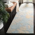 thumbnail image 3 of SAFAVIEH Soho Brooklyn Floral Wool Runner Rug, Blue/Multi, 2'6" x 8', 3 of 9