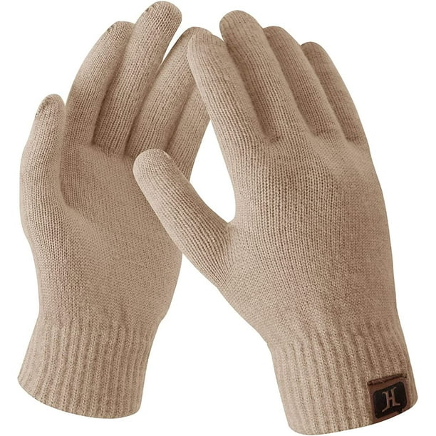 Long Keeper Gants Cuir Homme Tactile Hiver Gants Chaud Anti Froid