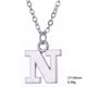 thumbnail image 1 of Skyrim-collar con inicial de letras de A-Z para hombre y mujer, cadena de eslabones con colgantes del alfabeto, joyería para regalo, 1 of 4