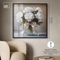 thumbnail image 4 of Ribbon Floral Vase Shadowbox Print Fashion Floral Art by Art Remedy, Black Frame, 40 x 40, 4 of 6