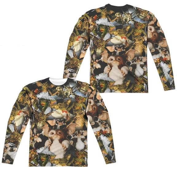 Gremlins 2 - Pack Of Gremlins (Front/Back Print) - Regular Fit Long Sleeve Shirt - Small