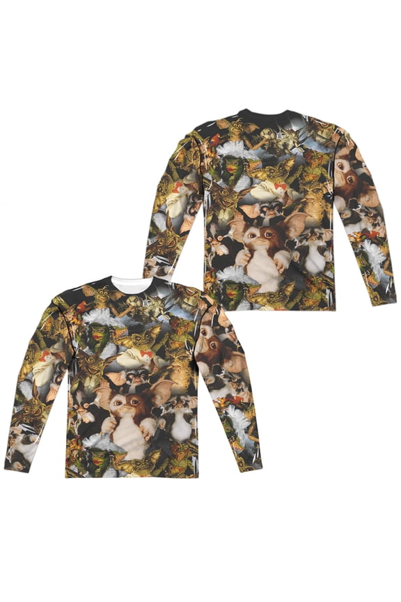 Gremlins 2 - Pack Of Gremlins (Front/Back Print) - Regular Fit Long Sleeve Shirt - XXX-Large