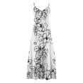 thumbnail image 3 of Ruyang Summer Dresses for Women 2024 Casual Floral Spaghetti Strap V Neck Casual Elegant Long Maxi Dress Floral Beach Dresses for Women, 3 of 4