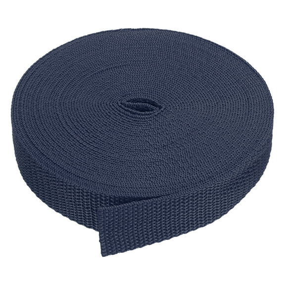 Uxcell 10 Yard Webbing 1 inch Polypropylene Webbing Strap Heavy Webbing Roll Chair Straps Navy Blue
