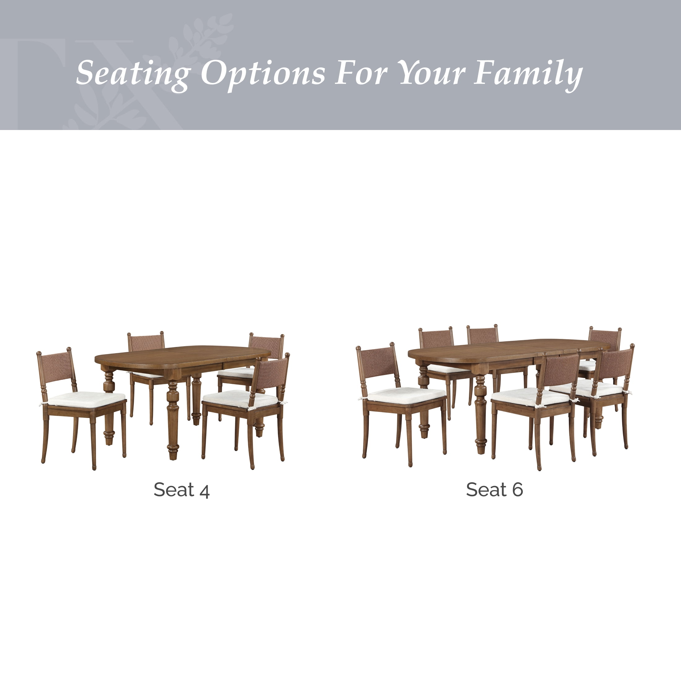 My Texas House Adler Extended Oval Dining Table, Comfortably Seats 6, Provincial Brown