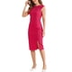 thumbnail image 4 of Vestido de tubo sin mangas para mujer Inspire Chic, vestido midi sólido XL en rosa intenso, 4 of 6