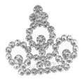 thumbnail image 1 of Tiara de Princesa con Accesorios para el Cabello de Flores Plata Gloria, 1 of 9